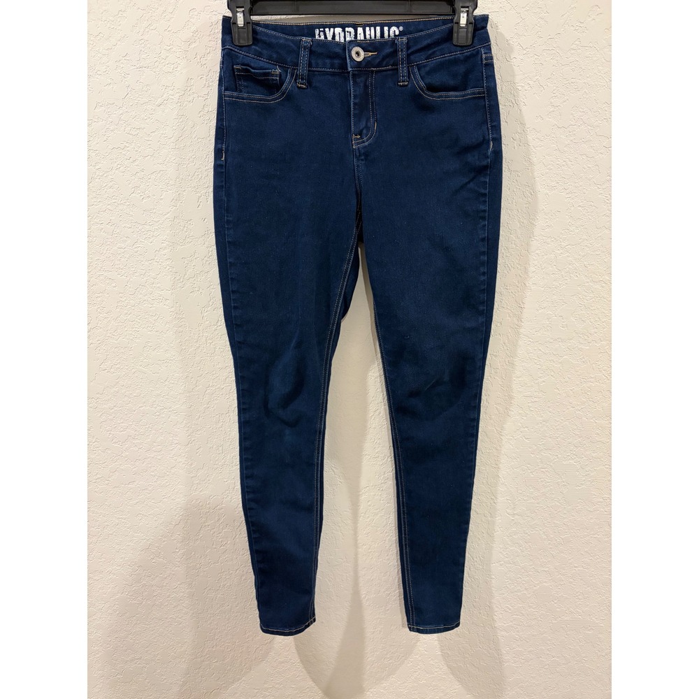 Hydraulic Womens Dark Wash Skinny Jeans Mid Rise Size 6 Stretch Denim